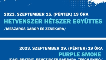 Zenés esték a Művelődési Központban szeptemberben